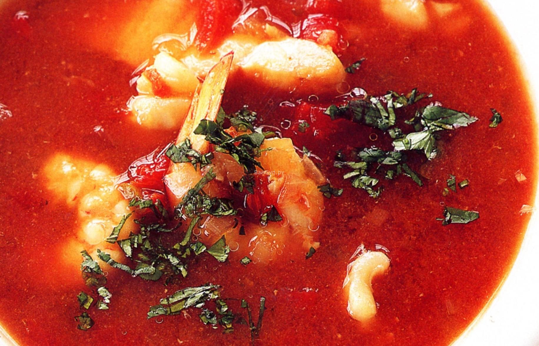 Суп из сардин в томатном соусе