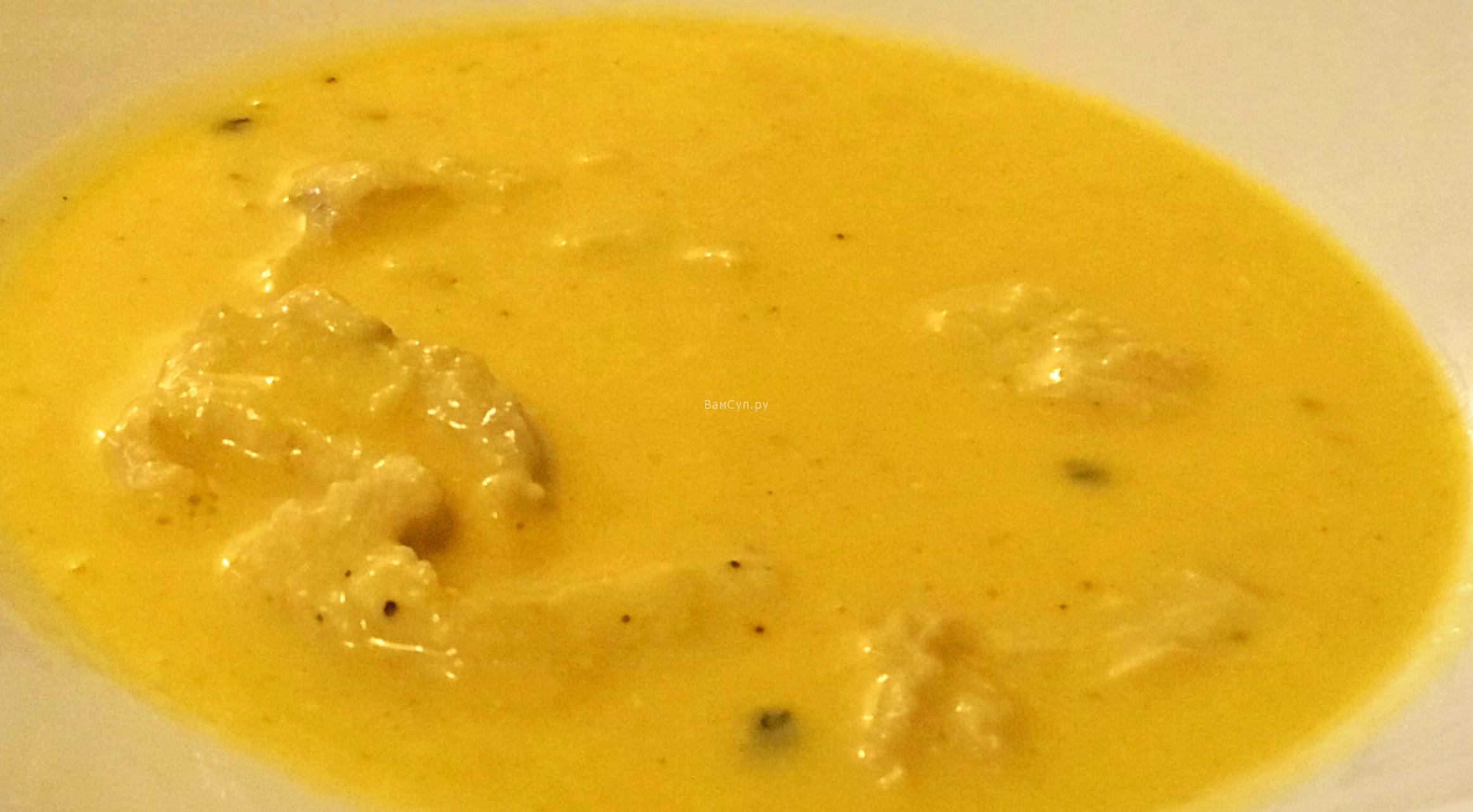Сырный суп с тунцом консервированным